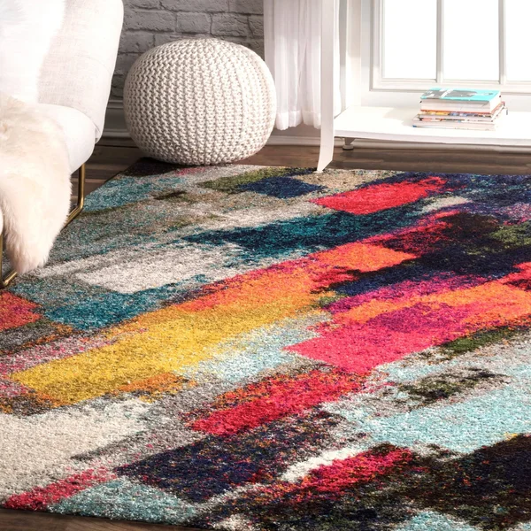 nuLOOM Bohemian Beth Shag Multi 9& x 12& Area Rug