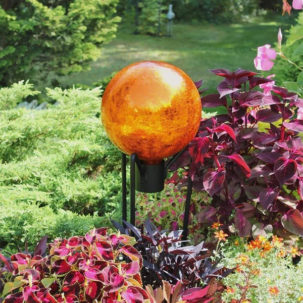 Achla Designs Mandarin Crackle 10x22 Gazing Globe