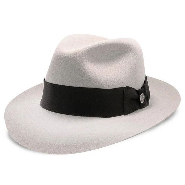 Stetson Temple Fur Felt Fedora Hat - Size: 7 1/8, Black