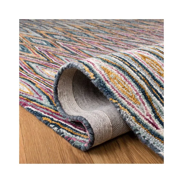 Safavieh Aspen Rug Collection APN805M - Blue, Pink - 7& x 7& Round