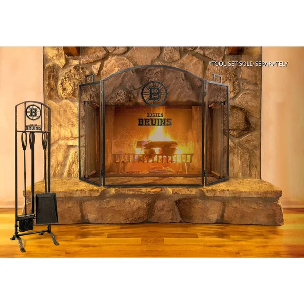NHL Boston Bruins Fireplace Screen
