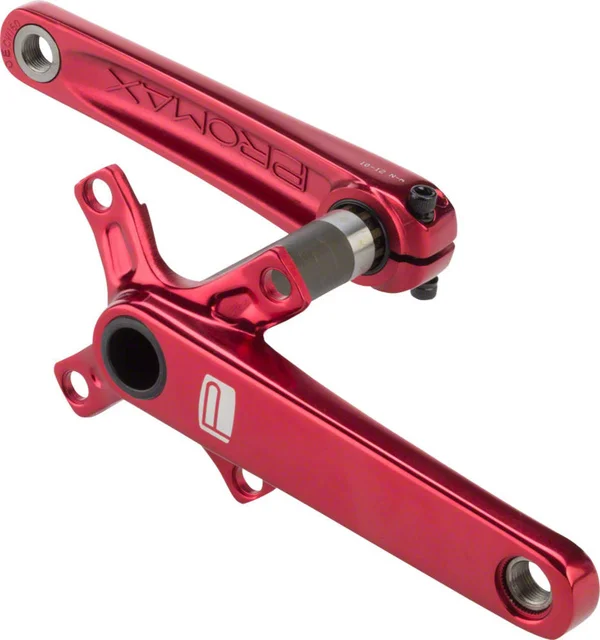 Promax CF-2 Cold Forged 2 Piece Crank 24 x 160mm Red with Bb