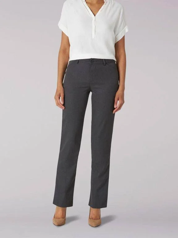 Lee Women's Wrinkle Free Relaxed Fit Straight Leg Pant