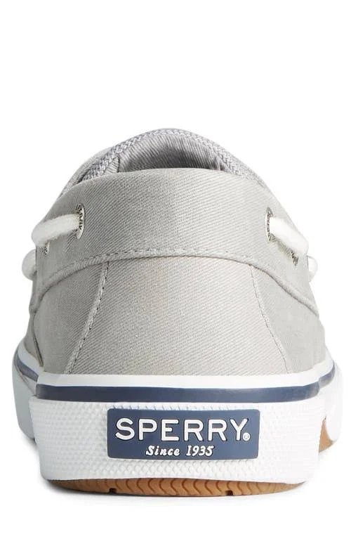 Men's Sperry, Halyard Boat Shoe, Size: 12 W, Gray