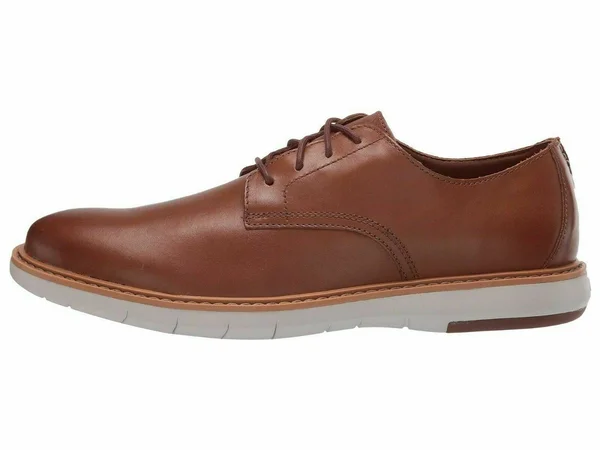 Men's Clarks Draper Lace Tan Leather Size 8 Medium