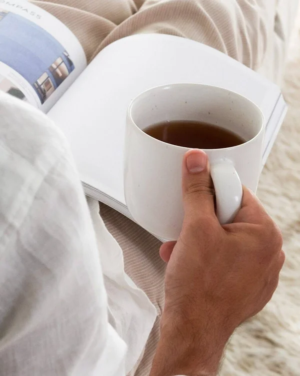 Fable White Non-Toxic Ceramic Mugs - Set of 4