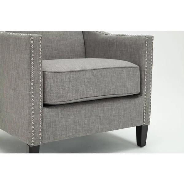 Comfort Pointe Taslo Gray Fabric Accent Chair - 8018-35