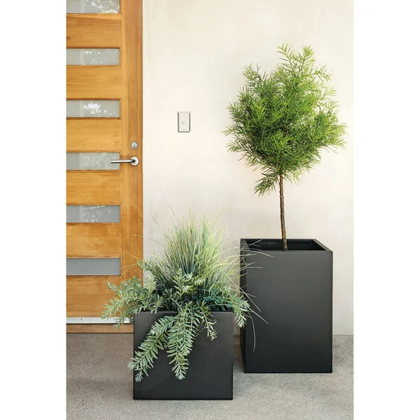 Room & Board - Modern Terrace Square Planter 16d 16W 22H in Saffron Yellow