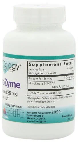 Nutricology NattoZyme 36 mg 300 Softgels