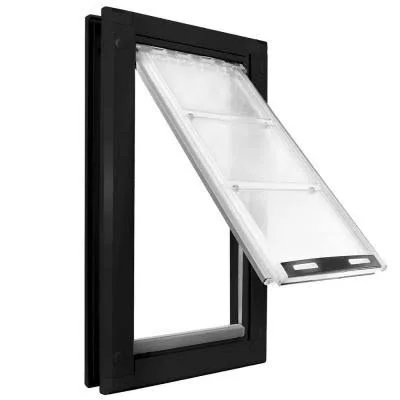 Endura Flap Pet Doors Single Flap Pet Doors for Doors - Black