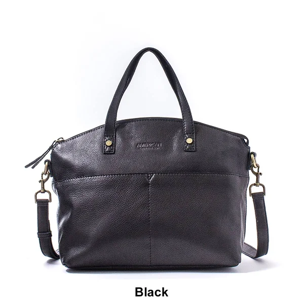 American Leather Co. Carrie Dome Satchel Sand - Boscov&s