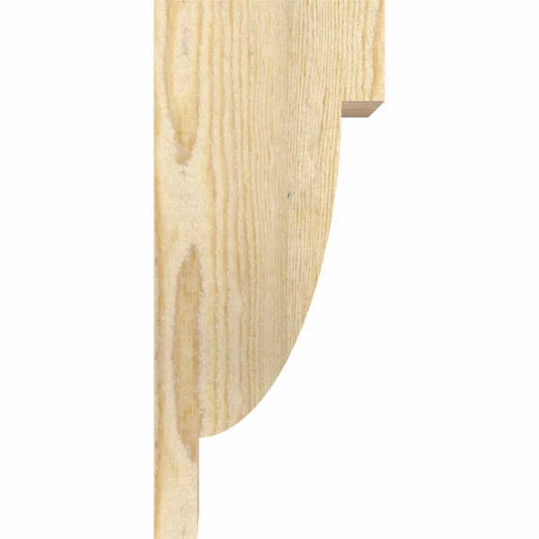Ekena Millwork COR06X06X14ALP00RDF 6x22W x 6x22D x 14x22H Alpine Rough Sawn Corbel, Douglas Fir