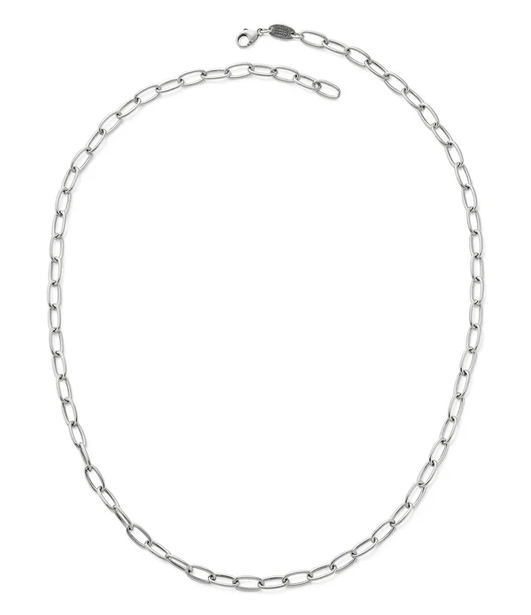 James Avery Oval Link Charm Holder Paperclip Chain Necklace - 24 in.