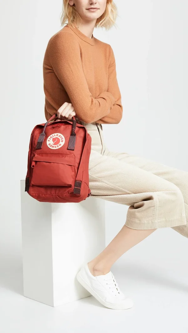 Fjallraven, Kanken Mini Backpack - Deep Red/Random Blocked