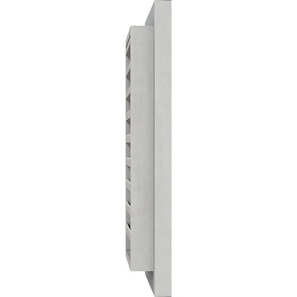 Ekena Millwork GVWVE32X3200RFPWR 32x22W x 32x22H Vertical Gable Vent (37x22W x 37x22H Frame Size): Primed - Functional, Rough Saw