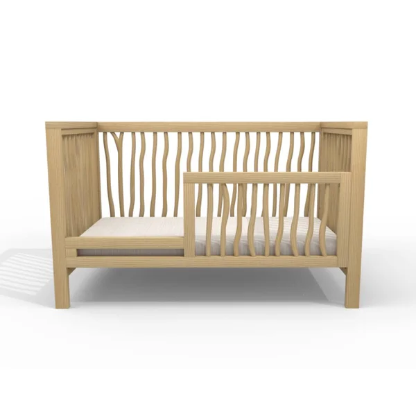Milk Street Baby Branch Toddler Bed Conversion Kit (Color: Natural/Snow)