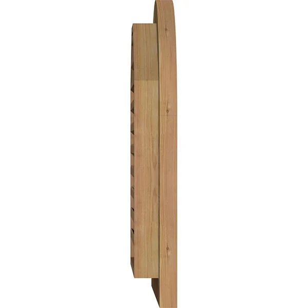 Ekena Millwork GVWRT26X3000RFUWR 26x22W x 30x22H Round Top Gable Vent (31x22W x 35x22H Frame Size): Unfinished, Functional, Roug