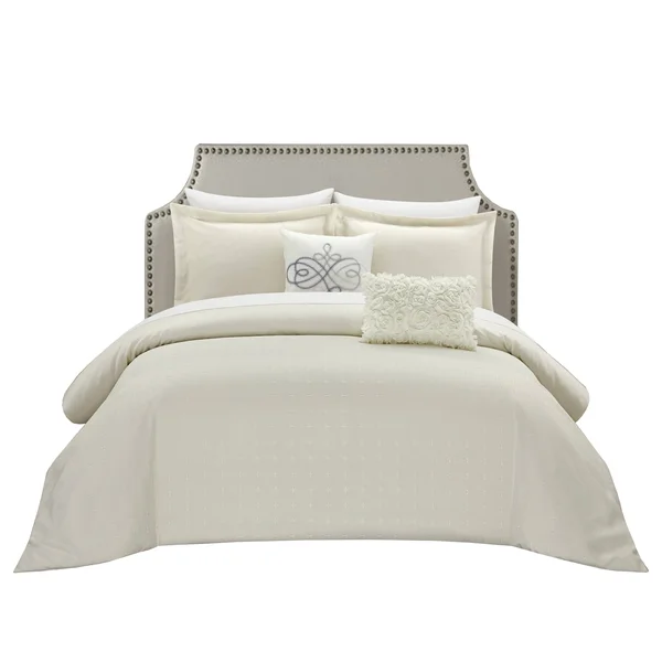 Chic Home Ellie 5 Piece Pleated Comforter Set (Beige - Twin)