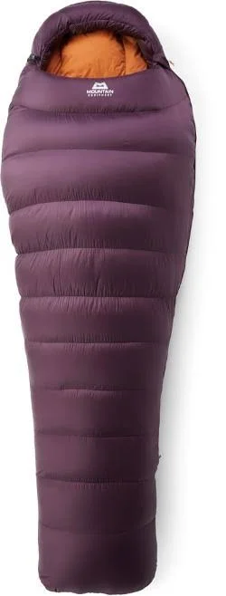 Mountain Equipment Helium 800 Long Sleeping Bag Purple, Reg/Left Zip