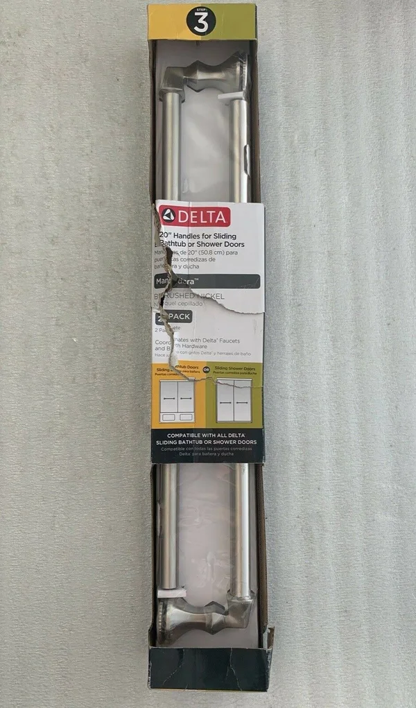 Delta Mandara 20 in. Handle for Sliding Shower or Bathtub DOOR, Nickel