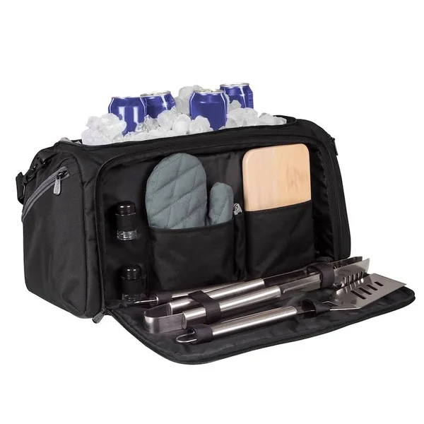 Black New York Mets BBQ Kit Cooler