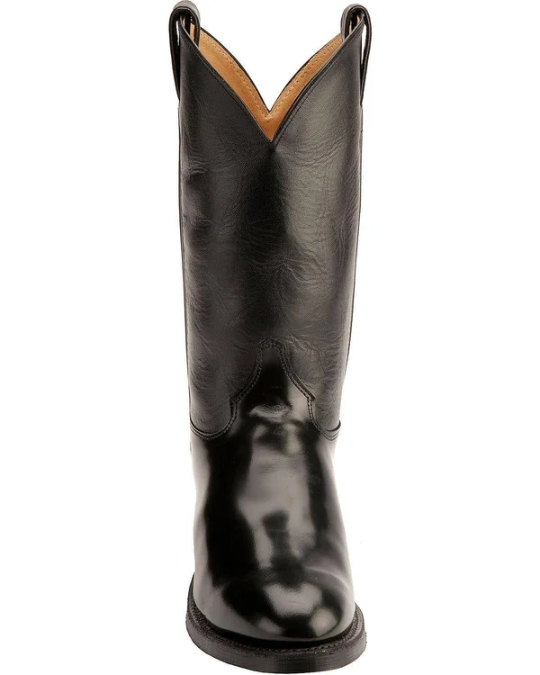 Justin Men's Tobias Classic Black Western Boots - 3040 - Size 6.5