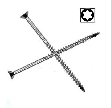 8 x 3 inch Stainless Steel Wood Deck Screws Trim Head 1400, from Jaaco Corp.
