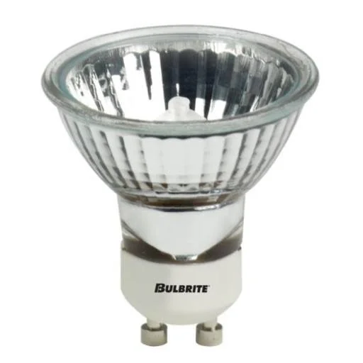 Bulbrite 620150 - 20pk - 50W - MR16 - Lensed - GU10 Base - 120V - 2750K - 2, 000hrs - Flood - Dimmable - Clear - Halogen