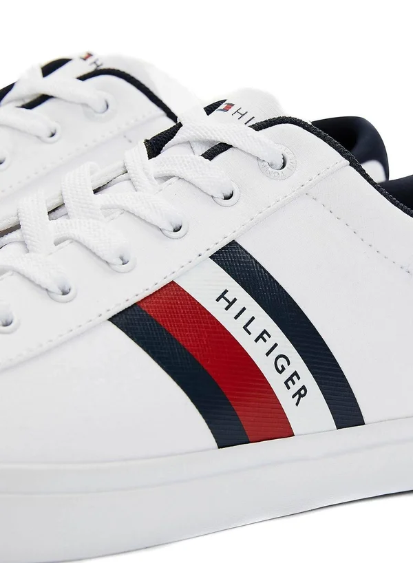 Tommy Hilfiger Essential Stripes Detail White Sneakers