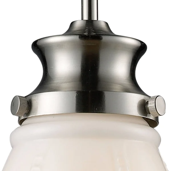 Elk Lighting Schoolhouse 1-Light Pendant in Satin Nickel - 69029-1-LED