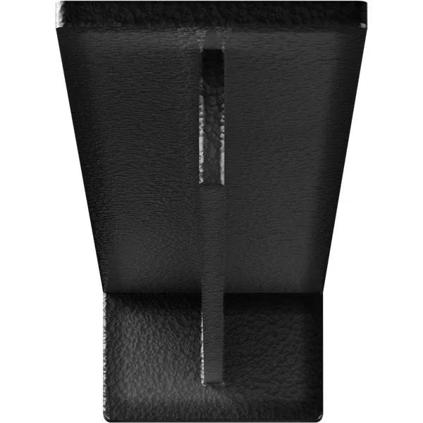 Ekena Millwork BKTM03X18X02HEHSV 3x22W x 18x22D x 2x22H Heaton Hidden Support Steel Bracket w/ 14x22 Support Depth - Hammered Sil