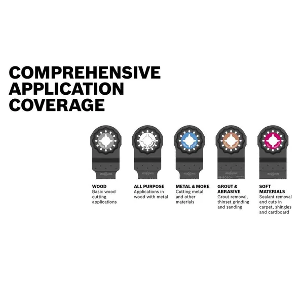 Bosch OSL006 Starlock Oscillating Multi-Tool Accessory Blade Set
