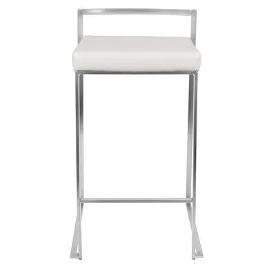 Elena Counter & Bar Stool Willa Arlo Interiors Upholstery: Green Velvet - Frame Color: Stainless Steel, Seat Height: Counter