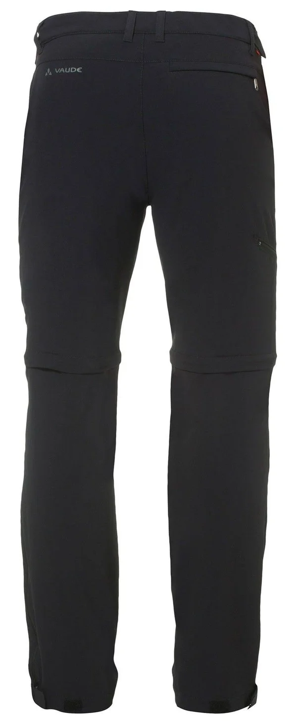 Vaude Mens Farley Stretch T-Zip Pants II Black