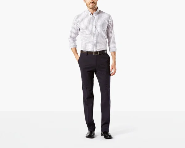 Dockers Easy Stretch Khaki - Straight Fit - Navy 34 42