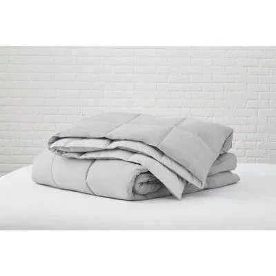 StyleWell Gray Reversible Microfiber Full/Queen Comforter