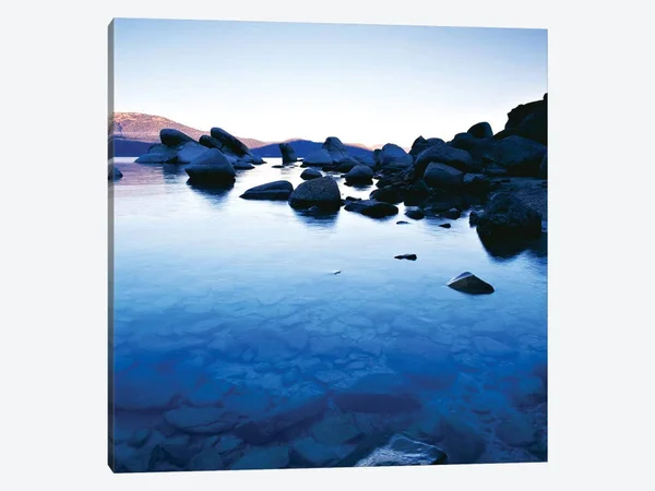 PhotoINC Studio Canvas Art Prints - Blue Rocks ( scenic & landscapes art)