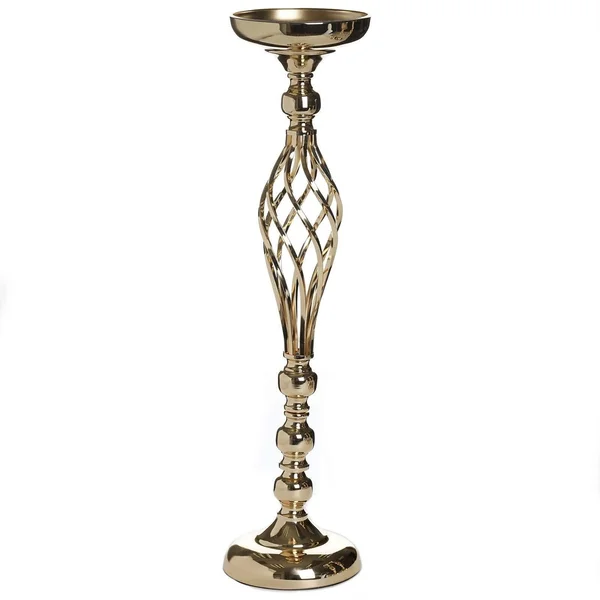 Balsacircle 2 Pcs 26 inch Tall Metal Candle Holder Vase Centerpieces - Gold