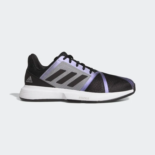 Adidas Men's CourtJam Bounce Tennis Shoes - Black