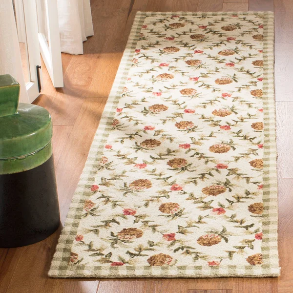 Safavieh Chelsea HK164A 4&0x22 x 4&0x22 Round Black, Ivory Area Rug