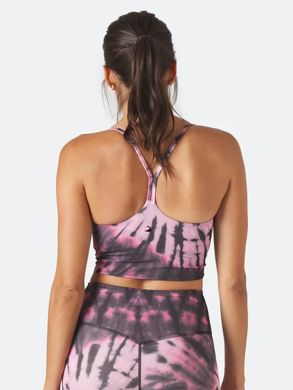 Glyder Women's Pure Bra - Large - Berry Tie-Dye