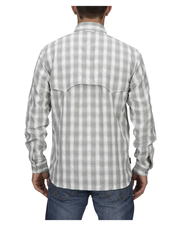 Simms Big Sky LS Shirt Smoked Salmon Plaid, S