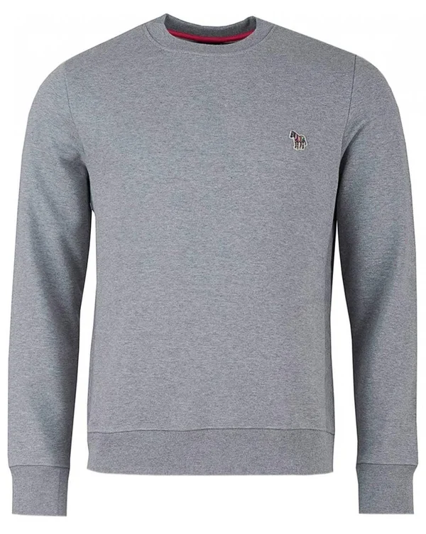 PS by Paul Smith Crew Neck Zebra Sweatshirt Colour: Grey - Size: XXL