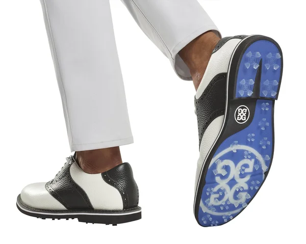 G/FORE Men's Saddle Gallivanter Golf Shoes - White/Grey, 12.5