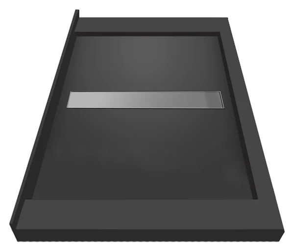 Tile Redi RT4260CTC-PVC-SBN Triple Curb Shower Pan with Center Trench Drain