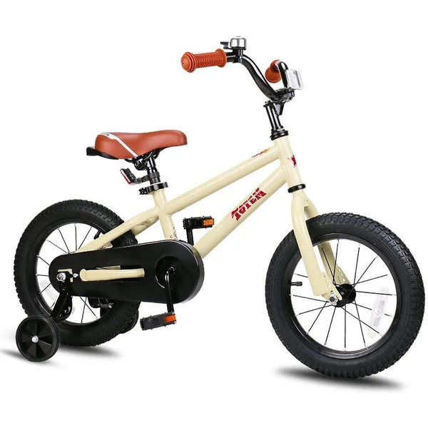Joystar Totem Series Premium Steel Body 18 inch Kids Bike with Kickstand, Ivory