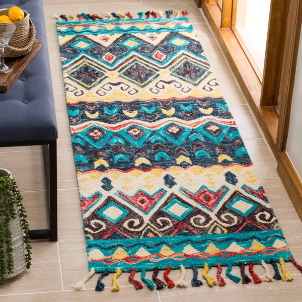 Safavieh Aspen Blue/Red 6 ft. x 9 ft. Area Rug