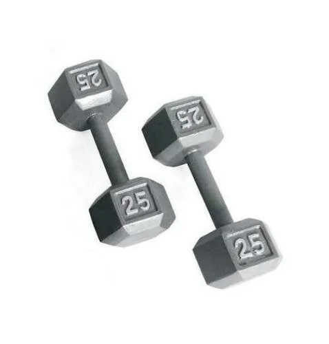 Cap Barbell Cast Iron Hex Dumbbell - Single - 20 lb
