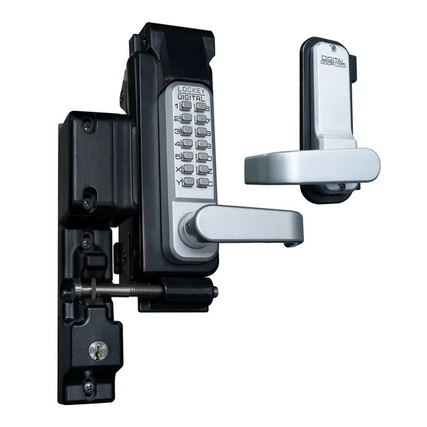 Lockey Sumo GL2 Surface Mount Gate Lock, Satin Chrome Marine