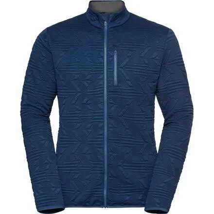 Men's Odlo Corviglia Kinship Midlayer Zip Jacket - Size XX-Large - Blue